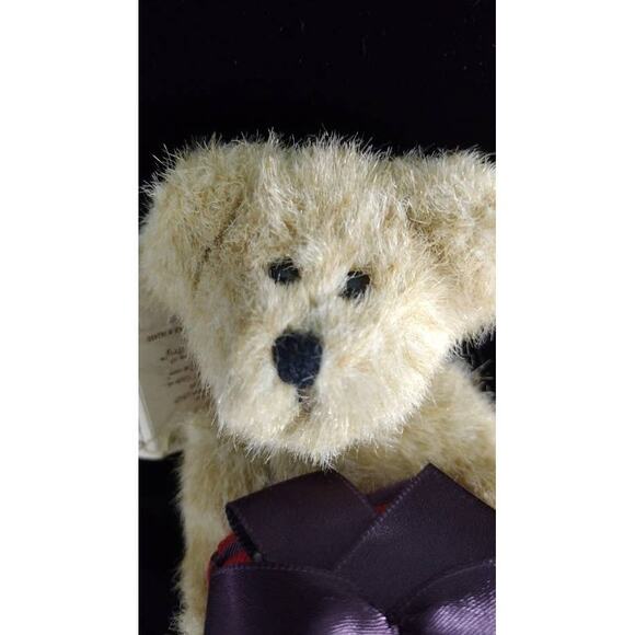 Vtg Boyd's Bears Light beige with a red block from the Head Bean Collection - Picture 6 of 6